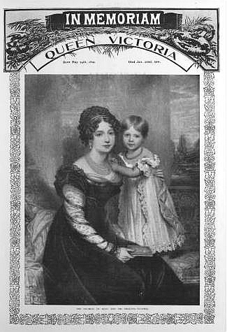 1901 death of Queen  victoria